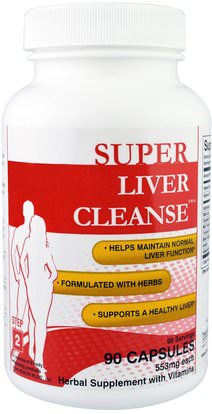 Health Plus Inc., Super Liver Cleanse, Step 2, 90 Capsules ,والصحة، ودعم الكبد