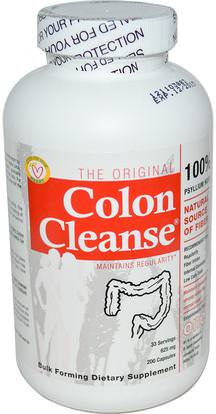 Health Plus Inc., The Original Colon Cleanse, One, 625 mg, 200 Capsules ,المكملات الغذائية، قشر سيلليوم، كبسولات سيلليوم قشر، الصحة، السموم، تطهير القولون