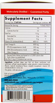الصحة، الحمل Nordic Naturals, Prenatal DHA, Strawberry, 500 mg, 90 Soft Gels