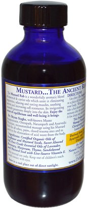 الصحة، الجلد، حمام، زيوت التجميل، زيوت العناية بالجسم، زيت التدليك Dr. Singhas, Mustard Rub, 4 fl oz (118.4 ml)