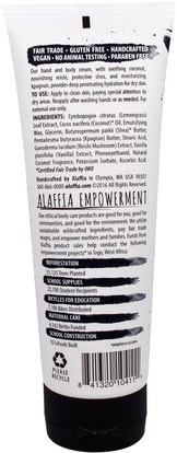 الصحة، الجلد، غسول الجسم Alaffia, Hand & Body Cream, Coconut Vanilla, 8 fl oz (236 ml)