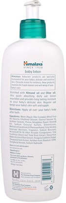 الصحة، الجلد، غسول الجسم، غسول الطفل Himalaya Herbal Healthcare, Baby Lotion, Oils of Almond & Olive, 13.53 fl oz (400 ml)