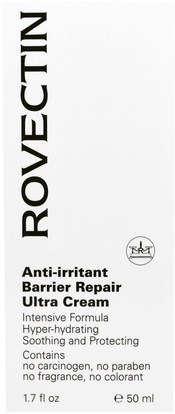 الصحة، الجلد، غسول الجسم Rovectin, Anti-Irritant Barrier Repair Ultra Cream, 1.7 fl oz (50 ml)