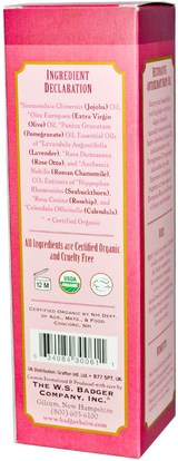 الصحة، العناية بالبشرة، الجمال، العناية بالوجه Badger Company, Antioxidant Body Oil, Damascus Rose, 4 fl oz (118 ml)