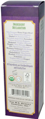 الصحة، العناية بالبشرة، زيت التدليك Badger Company, Aromatherapy Massage Oil, Lavender with Bergamot & Balsam Fir, 4 fl oz (118 ml)