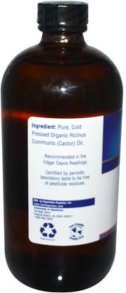 الصحة، الجلد، زيت الخروع Heritage Stores, Organic Castor Oil, 16 fl oz (480 ml)