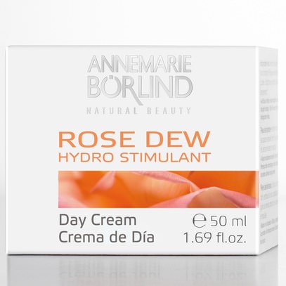 الصحة، الجلد، الكريمات يوم AnneMarie Borlind, Hydro Stimulant, Day Cream, Rose Dew, 1.69 fl oz (50 ml)