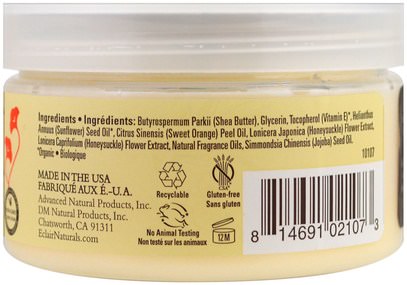 الصحة، الجلد Eclair Naturals, Body Butter, Mango, 4 oz (113 g)