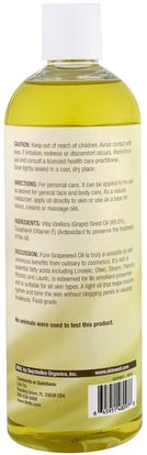 الصحة، الجلد، زيت بذور العنب، زيت التدليك Life Flo Health, Pure Grapeseed Oil, 16 fl oz (473 ml)