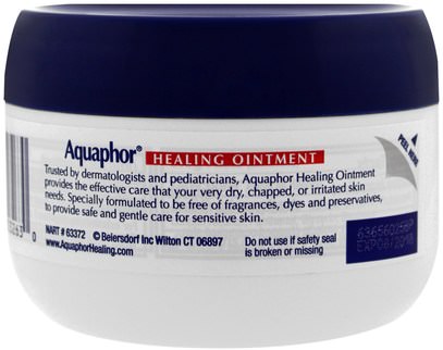 والصحة، والجلد، والإصابات الحروق Aquaphor, Healing Ointment, Skin Protectant, 3.5 oz (99 g)