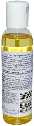 الصحة، الجلد، زيت التدليك Aura Cacia, Aromatherapy Body Oil, Euphoric Ylang Ylang, 4 fl oz (118 ml)