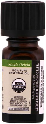 الصحة، الجلد، زيت التدليك Aura Cacia, Organic, 100% Pure Essential Oil, Lime, Distilled.25 fl oz (7.4 ml)