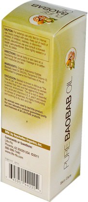 الصحة، الجلد، زيت التدليك، حمام، الجمال، الشعر، فروة الرأس Life Flo Health, Pure Baobab Oil, Skin Care, 2 fl oz (60 ml)