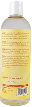 والصحة، والجلد، وزيت التدليك، وزيوت العناية بالجسم Life Flo Health, Mango Butter Body Oil, 16 fl oz (473 ml)