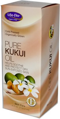 الصحة، الجلد، زيت التدليك Life Flo Health, Pure Kukui Oil, Skin Care, 4 fl oz (118.3 ml)