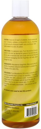 الصحة، الجلد، زيت التدليك Life Flo Health, Pure Macadamia Oil, 16 fl oz (473 ml)
