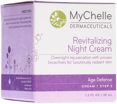 الصحة، الجلد، الليل الكريمات، الجمال، العناية بالوجه MyChelle Dermaceuticals, Remarkable Retinal Night Cream, Anti-Aging, 1.2 fl oz (35 ml)