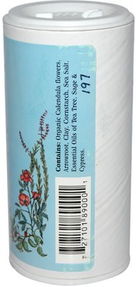 الصحة، الجلد، شجرة الشاي، منتجات شجرة الشاي، حمام، الجمال، قدم الرعاية القدم WiseWays Herbals, LLC, Tea-Tree Foot Powder, 3 oz (85 g)