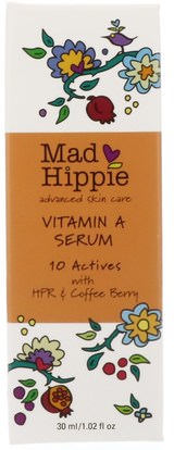 والصحة، والجلد، وفيتامين ج، والمصل الجلد Mad Hippie Skin Care Products, Vitamin A Serum, 1.02 fl oz (30 ml)