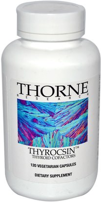 الصحة، الغدة الدرقية Thorne Research, Thyrocsin, Thyroid Cofactors, 120 Vegetarian Capsules