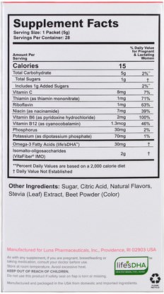 الصحة، المرأة Premama, Prenatal Energy Drink Mix, Watermelon, 28 Packets, 0.18 oz Each