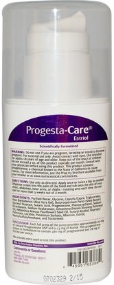 والصحة، والمرأة، ومنتجات كريم البروجسترون Life Flo Health, Progesta-Care Estriol, Body Cream, 4 oz (113.4 g)