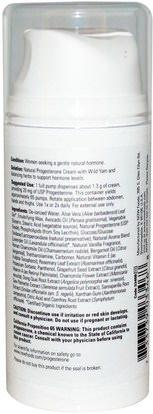والصحة، والمرأة، ومنتجات كريم البروجسترون Now Foods, Natural Progesterone, Liposomal Skin Cream, Calming Lavender, 3 oz (85 g)