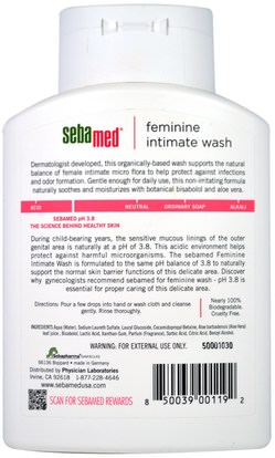 الصحة، نساء، المرأة Sebamed USA, Feminine Intimate Wash, 6.8 fl oz (200 ml)