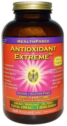 HealthForce Nutritionals, Antioxidant Extreme, Version 8, 360 VeganCaps ,والمكملات الغذائية، ومضادات الأكسدة
