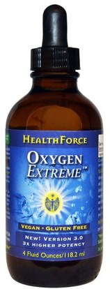 HealthForce Nutritionals, Oxygen Extreme, 4 fl oz (118.2 ml) ,المكملات الغذائية، مكملات الأكسجين