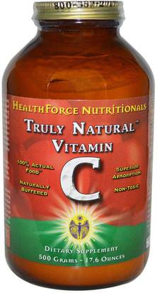HealthForce Nutritionals, Truly Natural Vitamin C, 17.6 oz (500 g) ,الفيتامينات، فيتامين ج