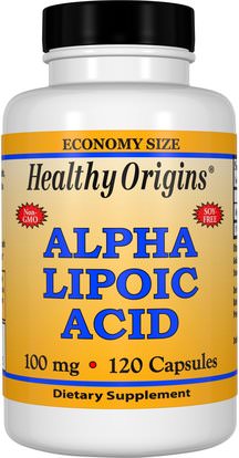 Healthy Origins, Alpha Lipoic Acid, 100 mg, 120 Capsules ,والمكملات الغذائية، ومضادات الأكسدة، ألفا حمض ليبويك، ألفا حمض ليبويك 100 ملغ