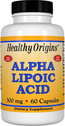 Healthy Origins, Alpha Lipoic Acid, 300 mg, 60 Capsules ,والمكملات الغذائية، ومضادات الأكسدة، ألفا حمض ليبويك، ألفا حمض ليبويك 300 ملغ
