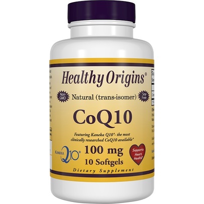 Healthy Origins, CoQ10 Gels (Kaneka Q10), 100 mg, 10 Softgel Capsules ,المكملات الغذائية، أنزيم q10، coq10