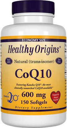 Healthy Origins, CoQ10, Kaneka Q10, 600 mg, 150 Softgels ,والمكملات الغذائية، ومضادات الأكسدة، أوبيكينول خ، أنزيم q10، coq10 600 ملغ