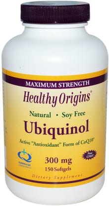 Healthy Origins, Ubiquinol, Kaneka QH, 300 mg, 150 Softgels ,المكملات الغذائية، مضادات الأكسدة، أوبيكينول خ، أوبيكينول coq10 300 ملغ