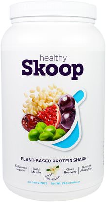 Healthy Skoop, Plant-Based Protein Shake, Viva-Nilla, 29.8 oz (846 g) ,والمكملات الغذائية، والبروتين