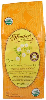 Heathers Tummy Care, Organic Acacia Senegal Tummy Fiber, 16 oz (453 g) ,المكملات الغذائية، الألياف، الألياف السنط