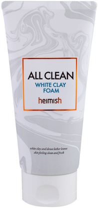 Heimish, All Clean, White Clay Foam, 150 g ,الجمال، العناية بالوجه، منظفات الوجه