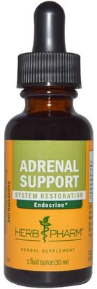 Herb Pharm, Adrenal Support, 1 fl oz (30 ml) ,المكملات الغذائية، الكظرية، الصحة