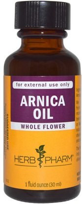 Herb Pharm, Arnica Oil, 1 fl oz (30 ml) ,الأعشاب، أرنيكا، مونتانا