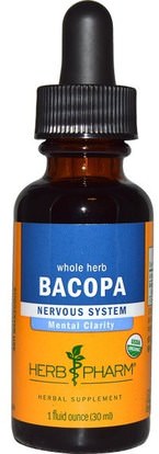 Herb Pharm, Bacopa, Whole Herb, 1 fl oz (30 ml) ,الأعشاب، باكوبا (براهمي)