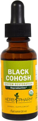 Herb Pharm, Black Cohosh, 1 fl oz (30 ml) ,الصحة، المرأة، كوهوش الأسود