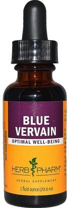 Herb Pharm, Blue Vervain, 1 fl oz (29.6 ml) ,الأعشاب، الأزرق، فيرفين