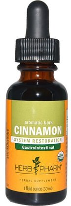 Herb Pharm, Cinnamon, Aromatic Bark, 1 fl oz (30 ml) ,الأعشاب، القرفة استخراج