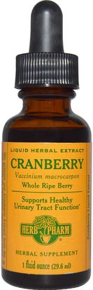 Herb Pharm, Cranberry, 1 fl oz (29.6 ml) ,الأعشاب، التوت البري