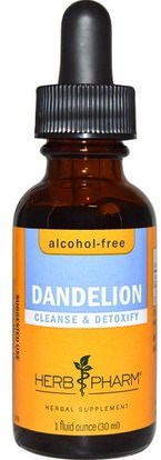 Herb Pharm, Dandelion, Alcohol-Free, 1 fl oz (30 ml) ,الأعشاب، جذر الهندباء من البرية
