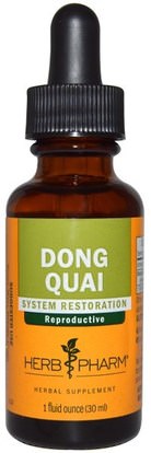 Herb Pharm, Dong Quai, 1 fl oz (30 ml) ,الصحة، انقطاع الطمث، دونغ كواي