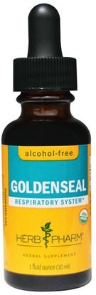 Herb Pharm, Goldenseal, Alcohol-Free, 1 fl oz (30 ml) ,الأعشاب، الجذر غولدنسال
