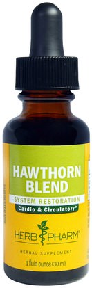 Herb Pharm, Hawthorn Blend, 1 fl oz (30 ml) ,الأعشاب، الزعرور